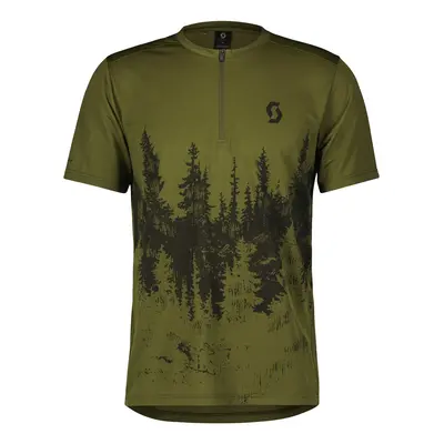 Scott tričko Trail Flow Zip firgreen black