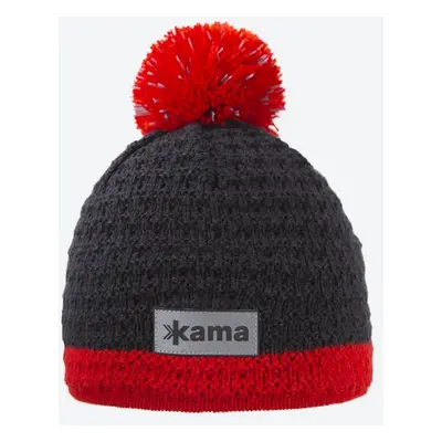 Kama - čepice Merino B71 dark grey