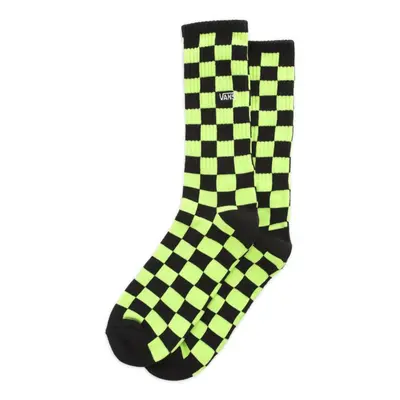 Vans ponožky Checkerboard Crew lime punch