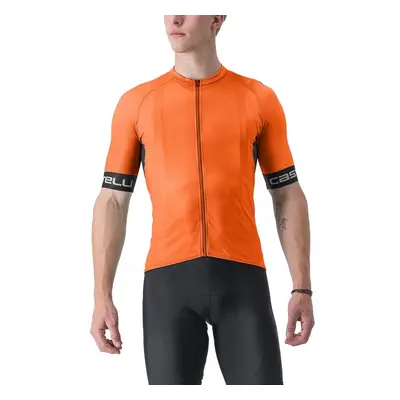 Castelli tričko Entrata VI brilliant orange dark gray