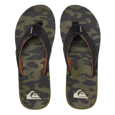 Quiksilver - pantofle CARVER PRINT black/grey