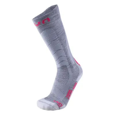 UYN - ponožky T SKI TOURING SOCKS silver/fuchsia