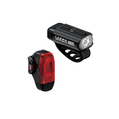 Lezyne set svetiel Hecto 500XL a Ktv Drive+ black red