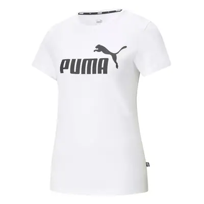 Puma tričko Ess Logo Tee W white