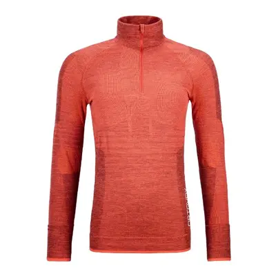 Ortovox tričko 230 Competition Zip Neck coral