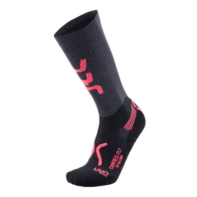 UYN - ponožky LADY RUN COMPRESSION FLY SOCKS coral/black