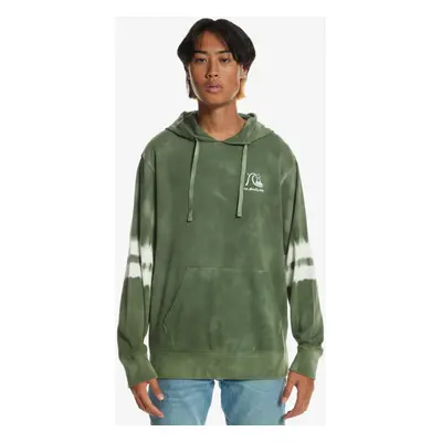 Quiksilver mikina Engineered Tie Dye Hoodie loden frost