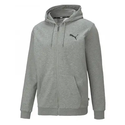 Puma mikina Ess Small Logo Fz Hoodie gray