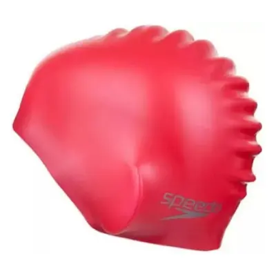 Speedo čepice Plain Moulded Silicone Cap pink/red