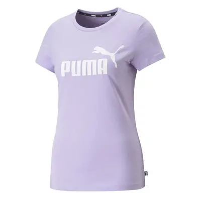 Puma tričko Ess Logo Tee W purple