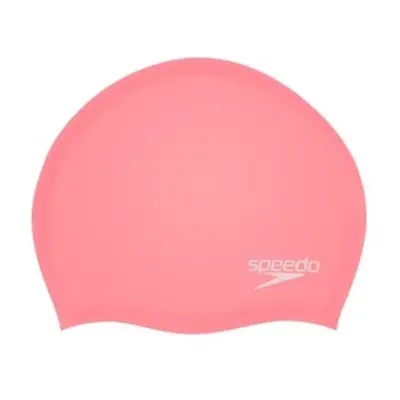 Speedo čepice Plain Moulded Silicone Cap neon fire