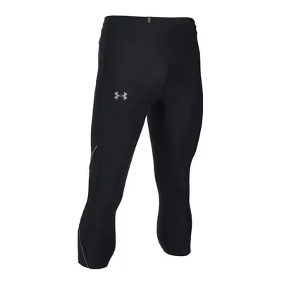 Under Armour - kalhoty 3/4 RUN TRUE HEATGEAR CAPRI black