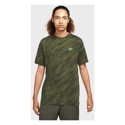 Nike tričko Sweatshirt Tee Essentials Aop green