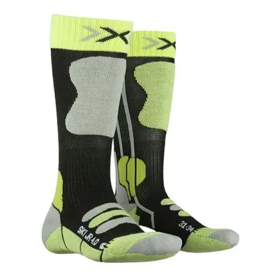 X-Socks - ponožky SKI JUNIOR 4.0 anthracite melange/green lime