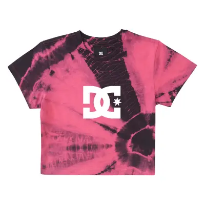 DC tričko Hot Fire Crop Tee black fuchsia