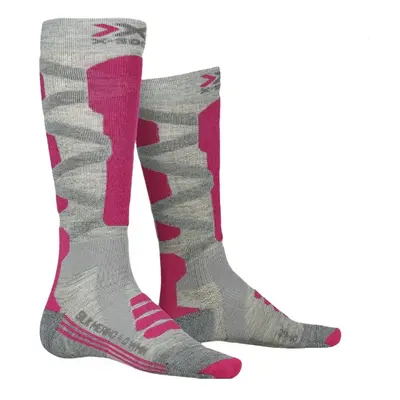 X-Socks - ponožky SKI SILK MERINO 4.0 WMN grey melange/pink