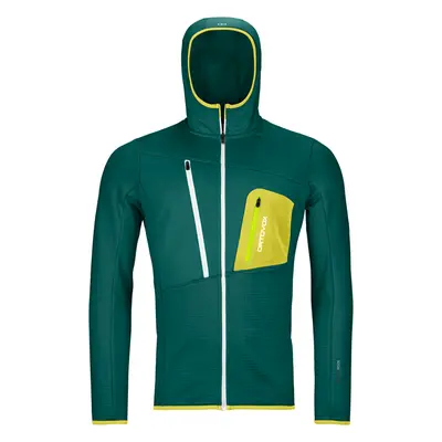 Ortovox mikina Fleece Grid Hoody M pacific green