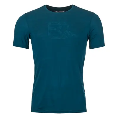 Ortovox tričko 120 Cool Tec Mtn Logo Ts M petrol blue