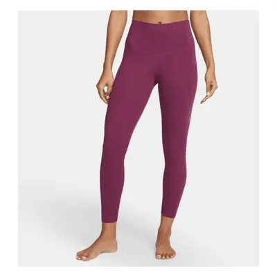 Nike legíny Yoga Dri-Fit Wmn 7/8 rosewood