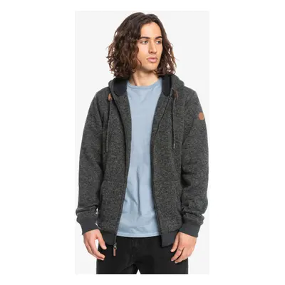 Quiksilver mikina Keller Sherpa dark grey