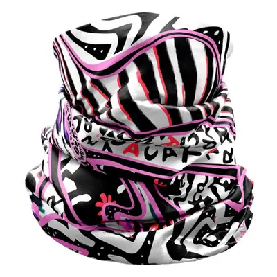 Crazy Idea nákrčník Neck Gaiter Light zebra mix