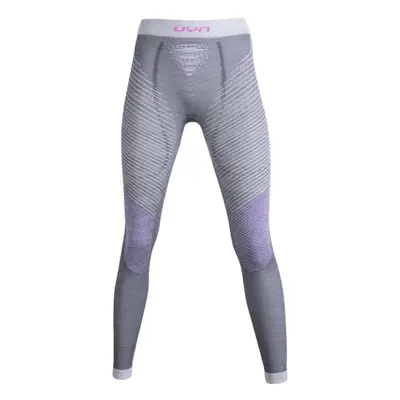 UYN - kalhoty T FUSYON UW PANTS LONG anthracite/purple/pink