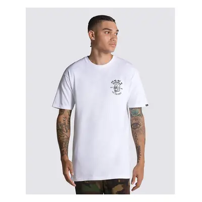 Vans tričko Shaken Skull Ss Tee white