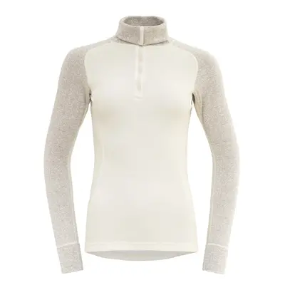 Devold tričko Duo Active Merino 205 Z.Neck raw white