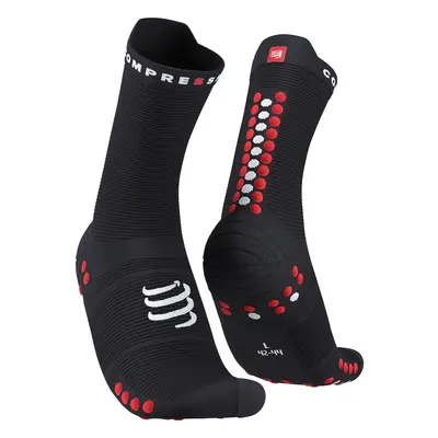 Compressport ponožky Pro Racing Socks V4.0 Run High black white