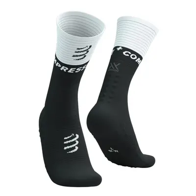 Compressport ponožky Mid Compression Socks V2.0 black white