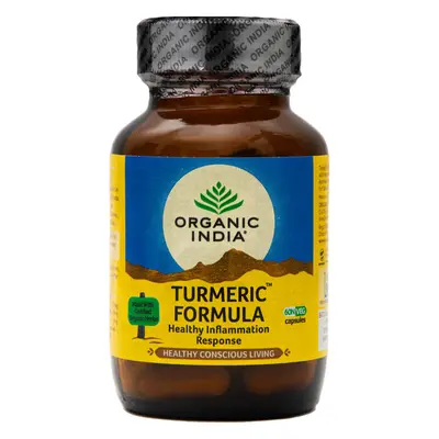 Organic India Turmeric Formula záněty, klouby, antioxidant kapsle 60 ks