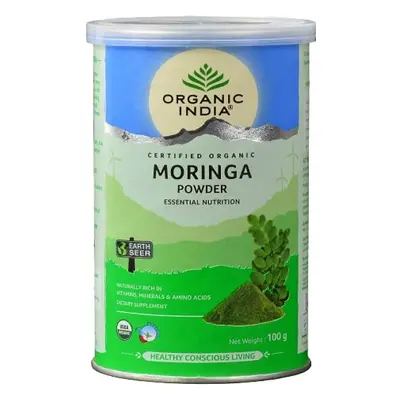 Organic India prášek z listů rostliny Moringa 100 g