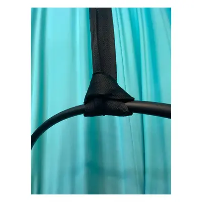 Aerialsilks Aerial Black strap černý popruh pro jóga sítě 2 délky Délka: 1 m