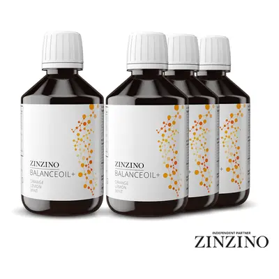 Zinzino Česko BALÍČEK - 4x Zinzino Balance olej 300ml Pomeranč, Citron, Máta