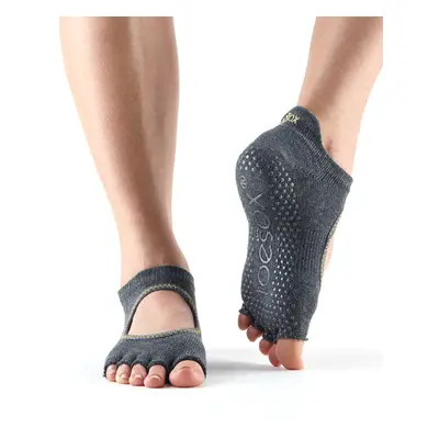 Toesox Halftoe Bellarina Grip protiskluzové ponožky (Charcoal) Velikost: XS 33 - 35,5