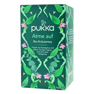 PUKKA Herbs Breathe Up Ajurvédský Bio čaj s eukalyptem, mátou a zázvorem 20 sáčků