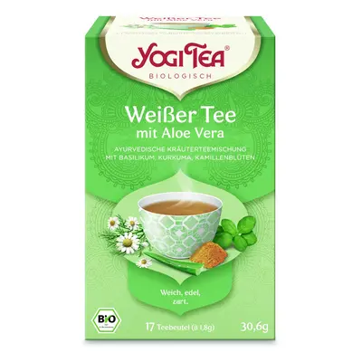 Yogi Tea White Tea Aloe Vera Bílý čaj s aloe vera 17 x 1,8 g