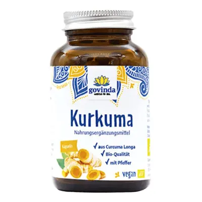 Govinda Turmeric Organic kurkuma kapsle 90 ks