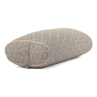 Bodhi Yoga OVAL jógový válec 72,5 x 30 x 17 cm náplň špalda Barva: Černá