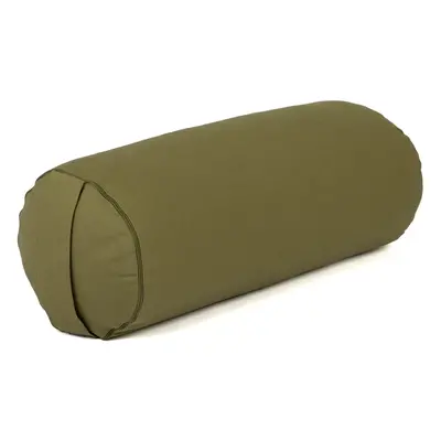 Bodhi Yoga Bolster valec na jógu ECO špalda 100% organická bavlna 65 x 22 cm Barva: hnědá