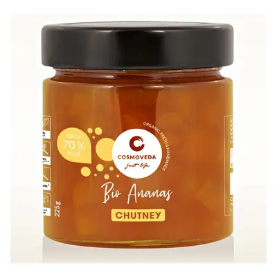 Cosmoveda Pineapple Chutney ananasové čatní 225 g, BIO