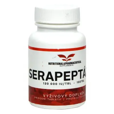 Nutritional & pharmaceutical Serapeptáza – proteolytický enzym 100 tb