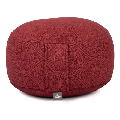 Bodhi Yoga Bodhi Maharaja Rondo meditační polštář 32 x 20 cm Barva: Dark Red, Náplň: Špalda