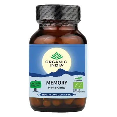 Organic India Memory kapsle 60 ks koncentrace a paměť