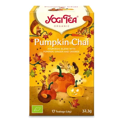 Yogi Tea Pumpkin Chai organic dýňový čaj se skořicí a pomerančem 17 x 2 g