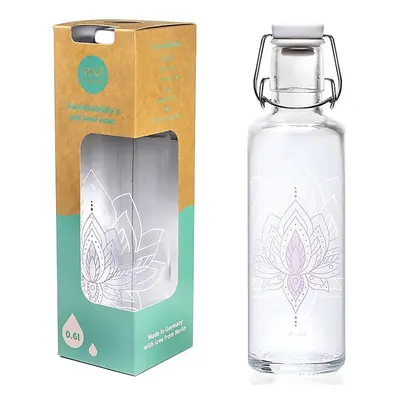 Phoenix Import Soulbottle skleněná láhev se symbolem Květ života / Lotos 600 ml Typ: Just Breath