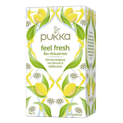 PUKKA Herbs Ajurvédský Bio čaj FEEL FRESH s kardamónem, anýzem a citrónem 20 ks