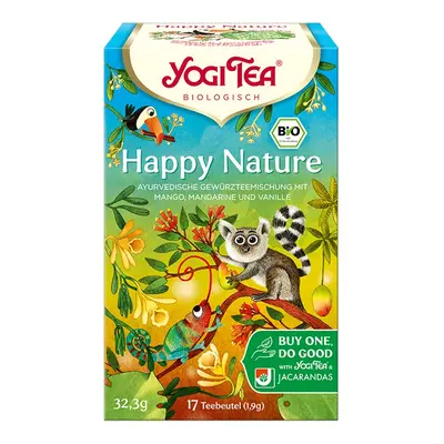 Yogi Tea Happy Nature Organic ájurvédský čaj, ovoce, pepř 17 x 1,9 g