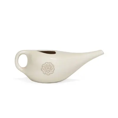 Bodhi Yoga Bodhi Neti Pot Mandala Konévka na výplach nosu 250 ml - nosní sprcha Barva: Bílá