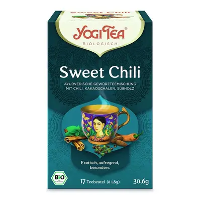 Yogi Tea Bio Sweet Chilli organic ajurvédský čaj pro dobrou náladu 17 x 1,8 g